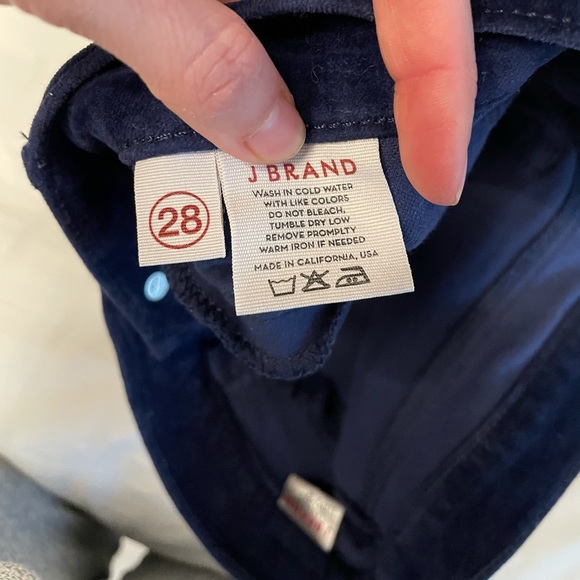 J Brand blue velvet jeans - Picture 3 of 3